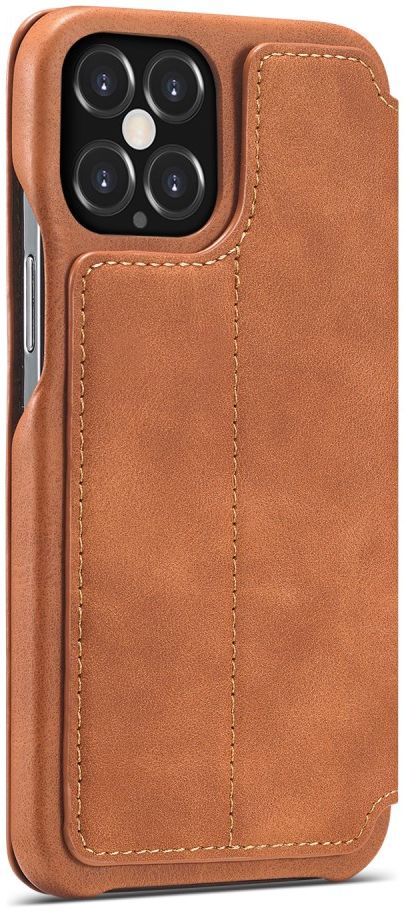 LC.IMEEKE Apple iPhone 12 / 12 Pro Hoesje Retro Portemonnee Bruin afbeelding 7