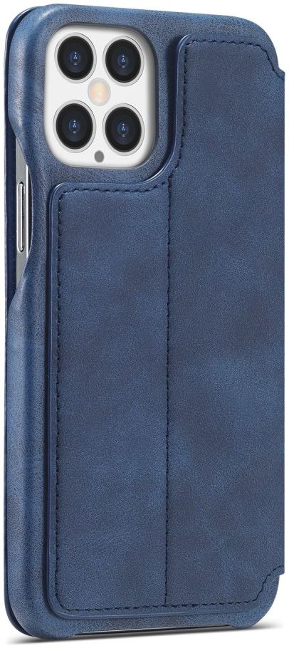 LC.IMEEKE Apple iPhone 12 Pro Max Hoesje Retro Portemonnee Blauw afbeelding 4