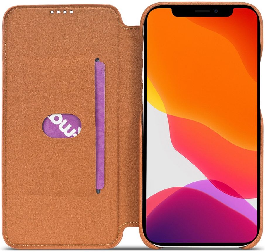 LC.IMEEKE Apple iPhone 12 Pro Max Hoesje Retro Portemonnee Bruin afbeelding 2