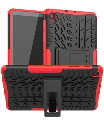 Samsung Galaxy Tab A 8.4 (2020) Hoes Hybride Back Cover Rood Hoesjes