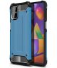 Samsung Galaxy M31s Hoesje Shock Proof Hybride Back Cover Lichtblauw