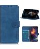 KHAZNEH Samsung Galaxy S20 FE Hoesje Vintage Wallet Book Case Blauw