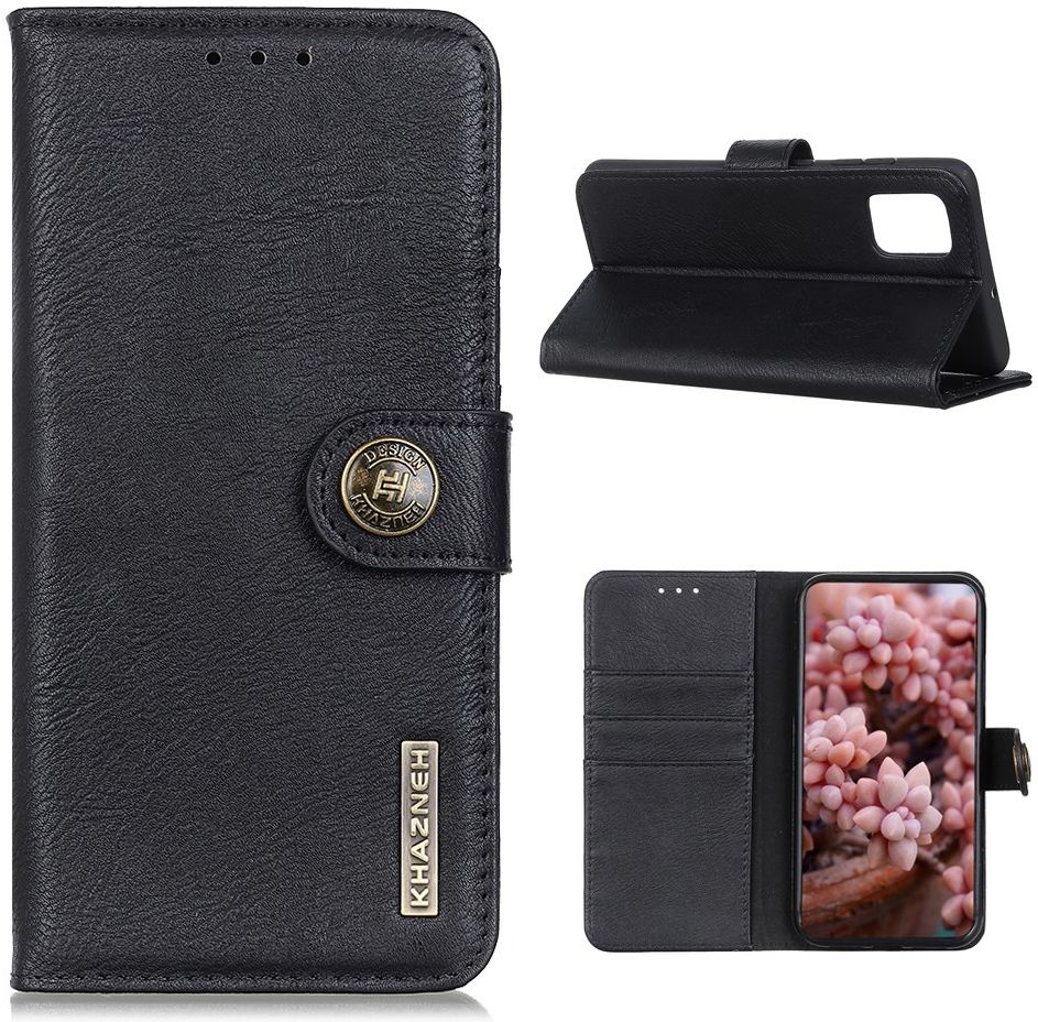 Samsung Galaxy S20 FE Hoesje Vintage Wallet Book Case Zwart afbeelding 3