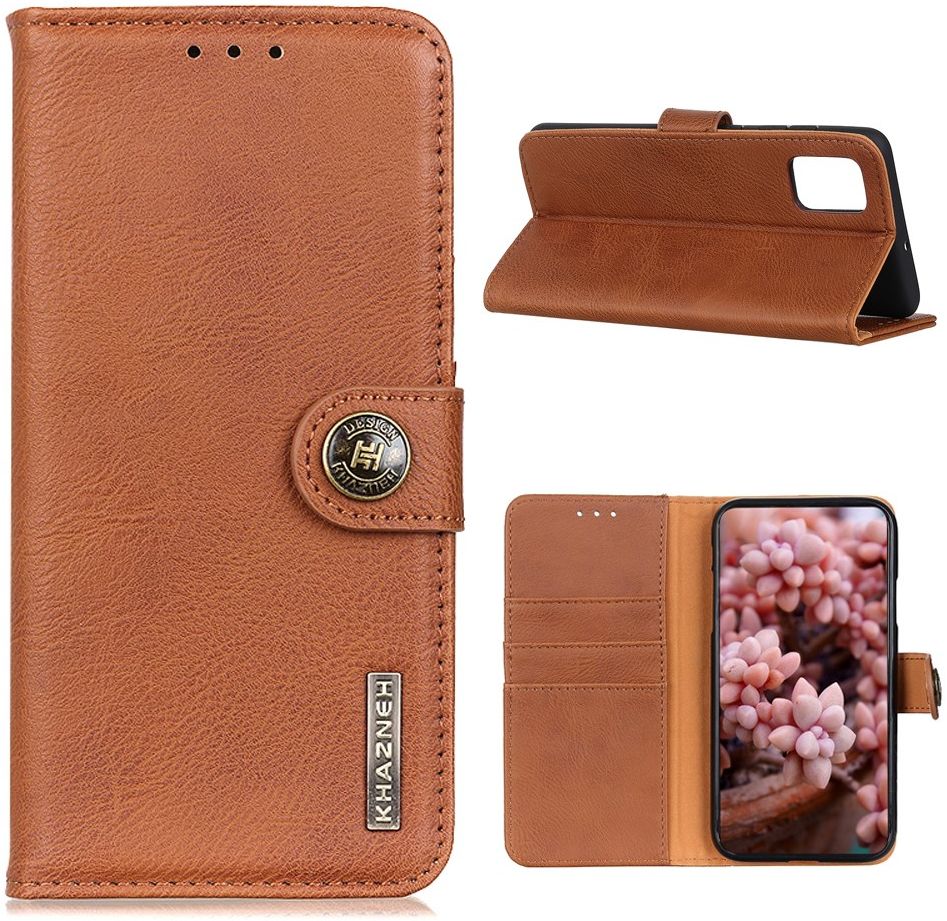 Samsung Galaxy S20 FE Hoesje Vintage Wallet Book Case Bruin afbeelding 3