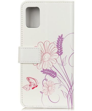 Samsung Galaxy S20 FE Portemonnee Hoesje met Bloemen Print Hoesjes