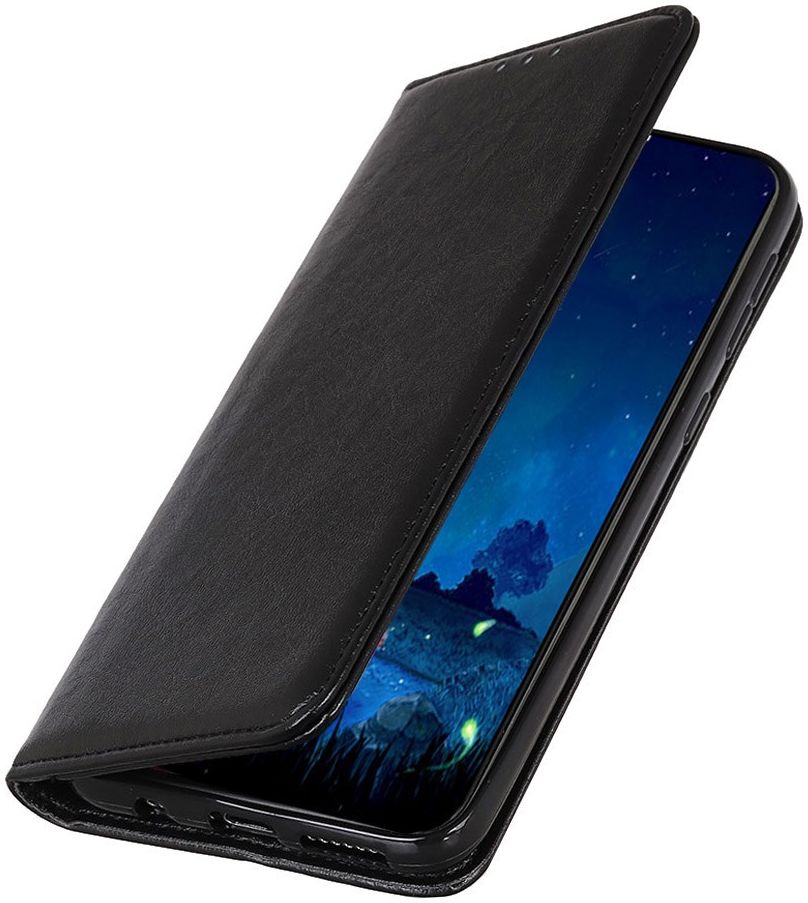 Samsung Galaxy S20 FE Crazy Horse Leather Wallet Case Zwart afbeelding 2