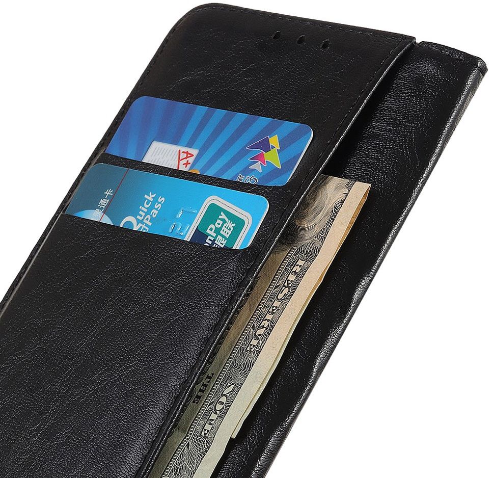 Samsung Galaxy S20 FE Crazy Horse Leather Wallet Case Zwart afbeelding 9