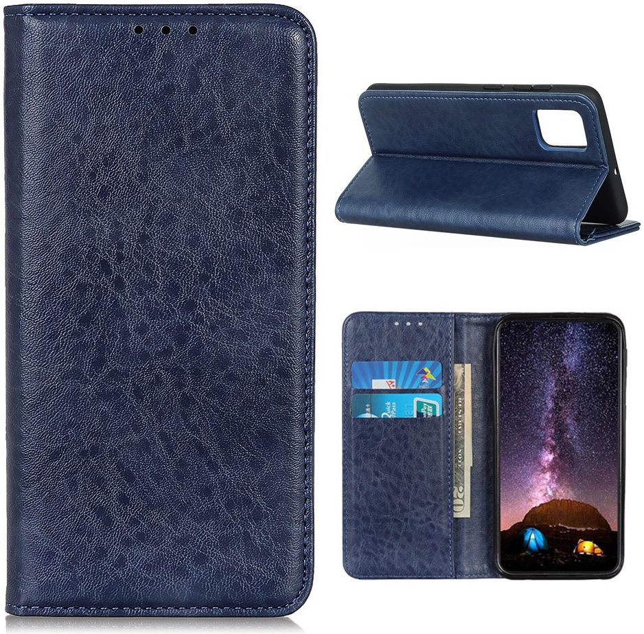 Samsung Galaxy S20 FE Crazy Horse Leather Wallet Case Blauw afbeelding 3