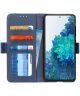 Samsung Galaxy S20 FE Hoesje Wallet Book Case Blauw