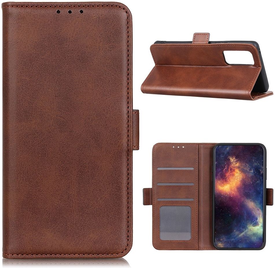Samsung Galaxy S20 FE Hoesje Wallet Book Case Bruin afbeelding 3