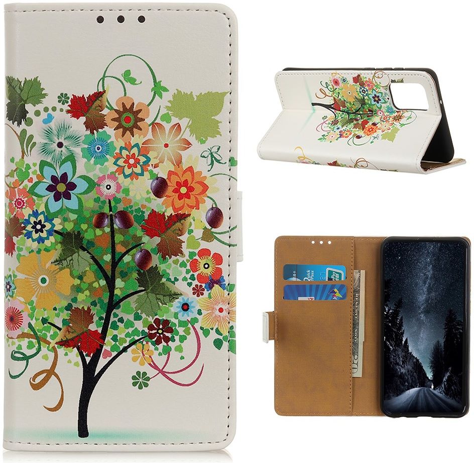 Samsung Galaxy S20 FE Portemonnee Hoesje Vrolijke Boom Print afbeelding 6