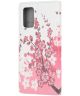 Samsung Galaxy S20 FE Lederen Portemonnee Hoesje met Bloemen Print