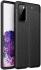 Samsung Galaxy S20 FE Litchi Hoesje TPU met Leren Textuur Zwart afbeelding 1