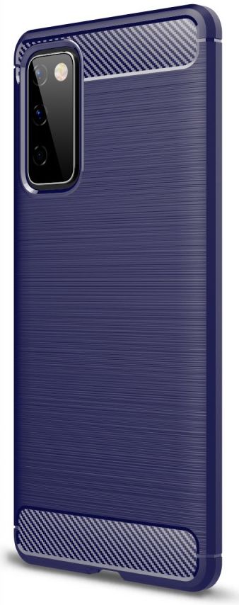 Samsung Galaxy S20 FE Hoesje Geborsteld TPU Back Cover Blauw afbeelding 1