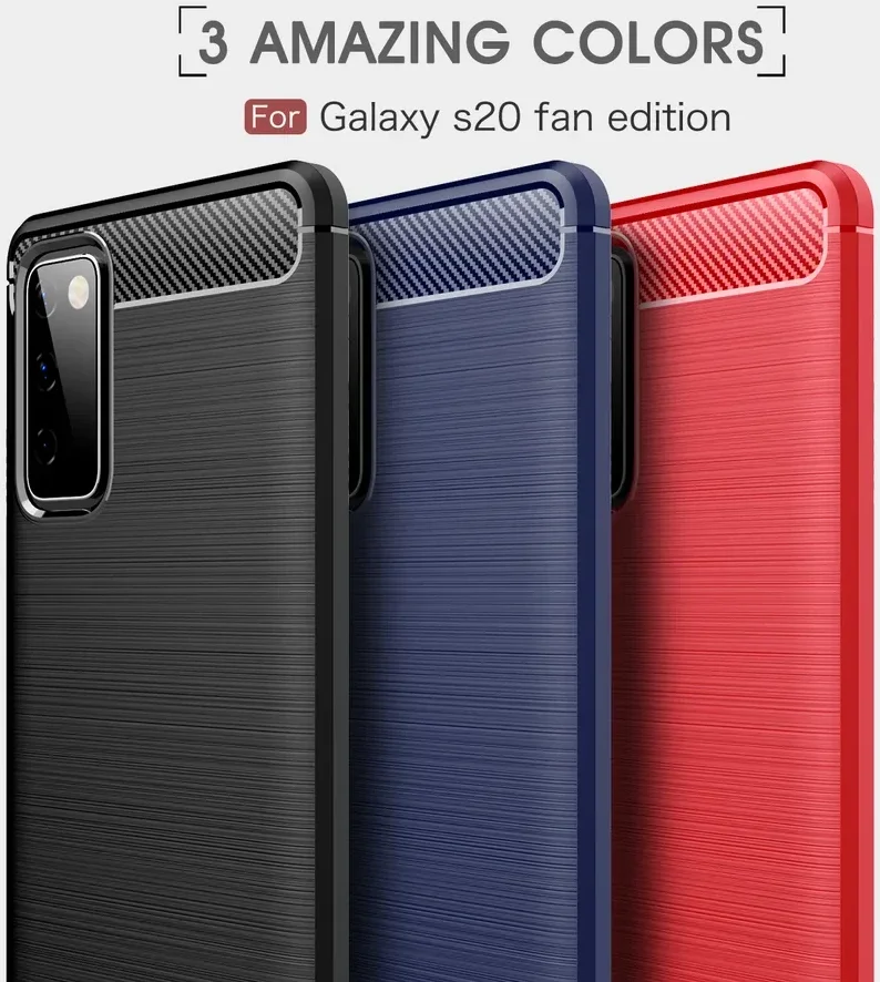 Samsung Galaxy S20 FE Hoesje Geborsteld TPU Back Cover Blauw afbeelding 3