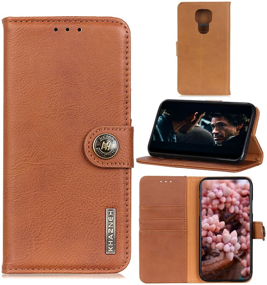 Motorola Moto G9 Play / Moto E7 Plus Hoesje Portemonnee Vintage Bruin afbeelding 2