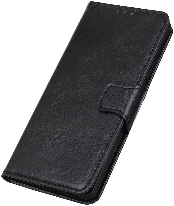 Xiaomi Redmi 9C Portemonnee Stand Hoesje Crazy Horse Zwart afbeelding 9