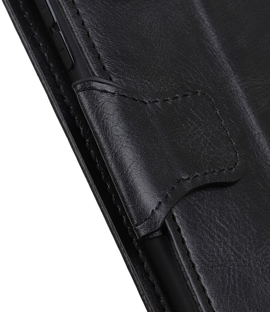 Xiaomi Redmi 9C Portemonnee Stand Hoesje Crazy Horse Zwart afbeelding 8