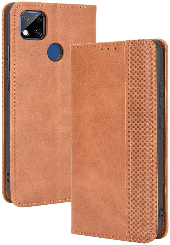 Xiaomi Redmi 9C Retro Portemonnee Hoesje Bruin afbeelding 4