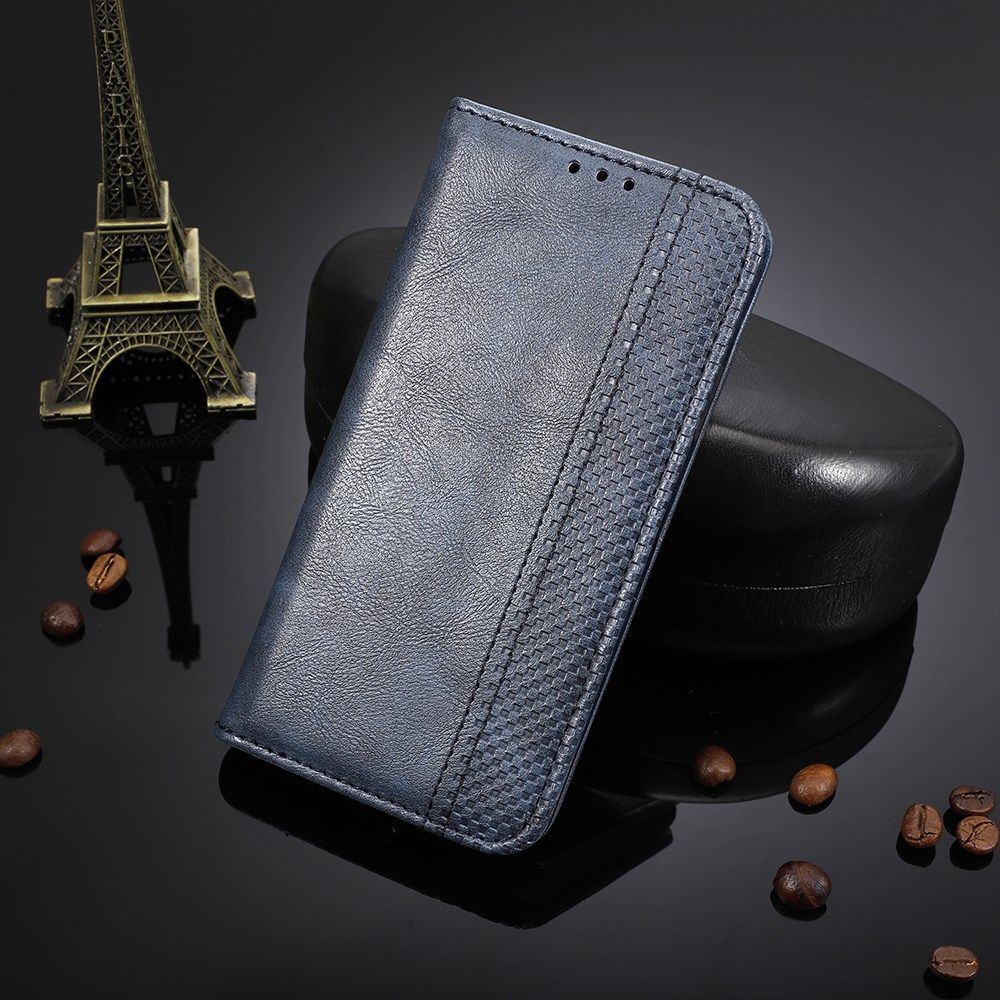 Xiaomi Redmi 9C Retro Portemonnee Hoesje Blauw afbeelding 11