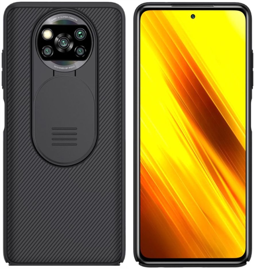 Nillkin Camshield Xiaomi Poco X3 / X3 Pro Hoesje Camera Slider Zwart afbeelding 4