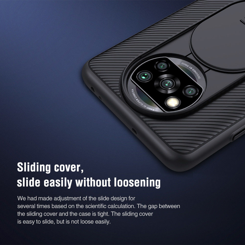 Nillkin Camshield Xiaomi Poco X3 / X3 Pro Hoesje Camera Slider Zwart afbeelding 12
