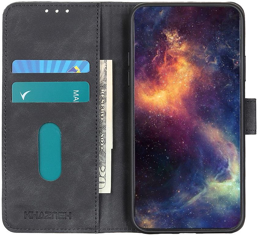 Google Pixel 5 Hoesje Vintage Wallet Zwart afbeelding 10