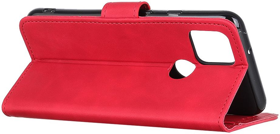 Google Pixel 5 Hoesje Vintage Wallet Rood afbeelding 4
