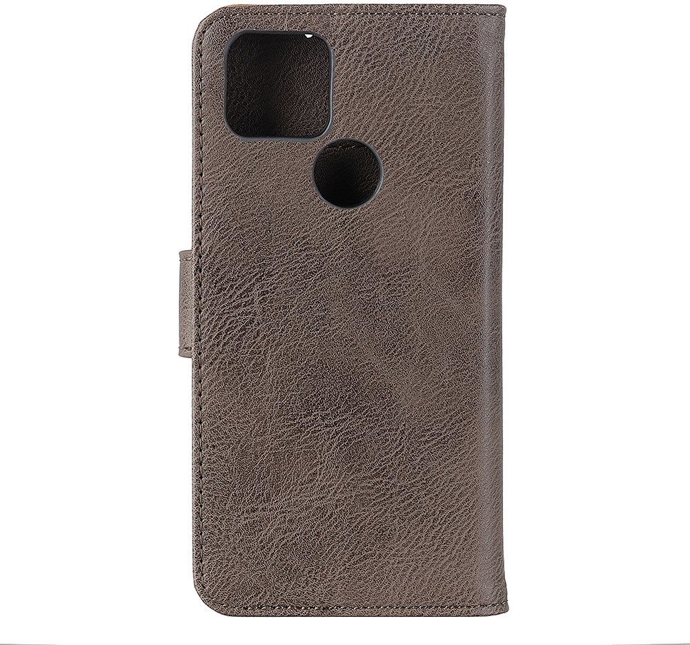 Google Pixel 5 Hoesje Vintage Portemonnee Grijs afbeelding 3