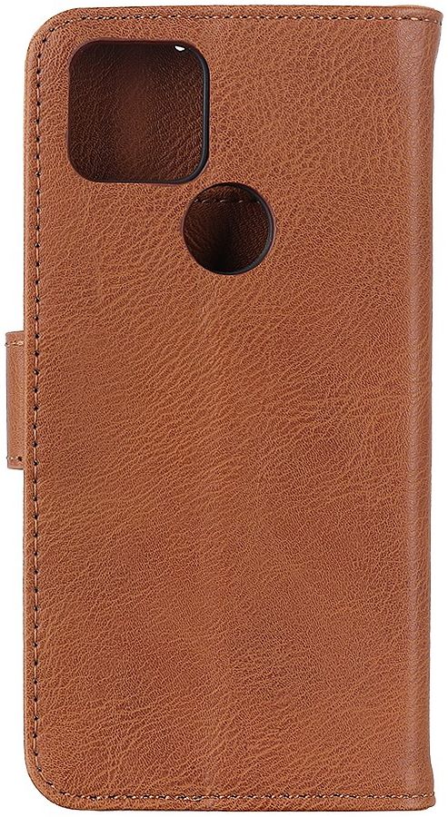 Google Pixel 5 Hoesje Vintage Portemonnee Bruin afbeelding 3