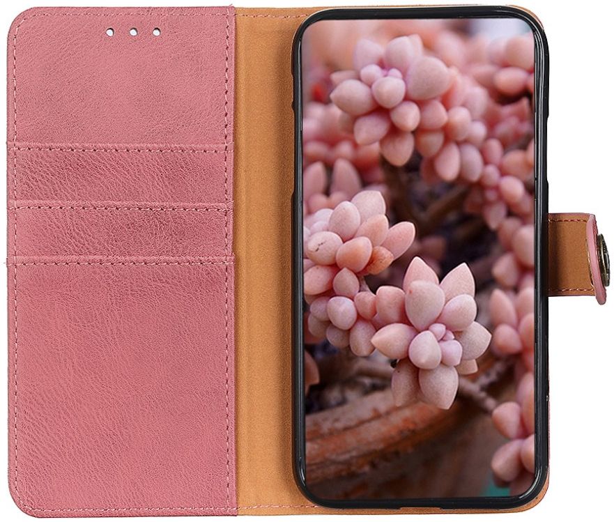 KHAZNEH Google Pixel 4A 5G Hoesje Portemonnee Book Case Roze afbeelding 1