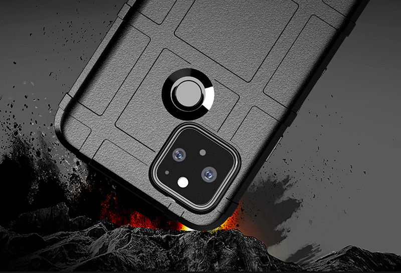 Google Pixel 5 Hoesje Shock Proof Rugged Shield Blauw afbeelding 3