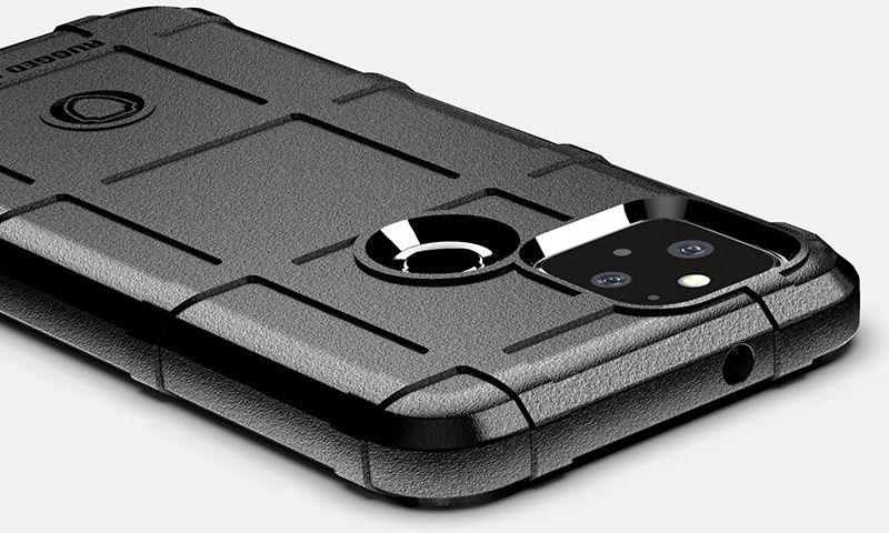 Google Pixel 5 Hoesje Shock Proof Rugged Shield Blauw afbeelding 4