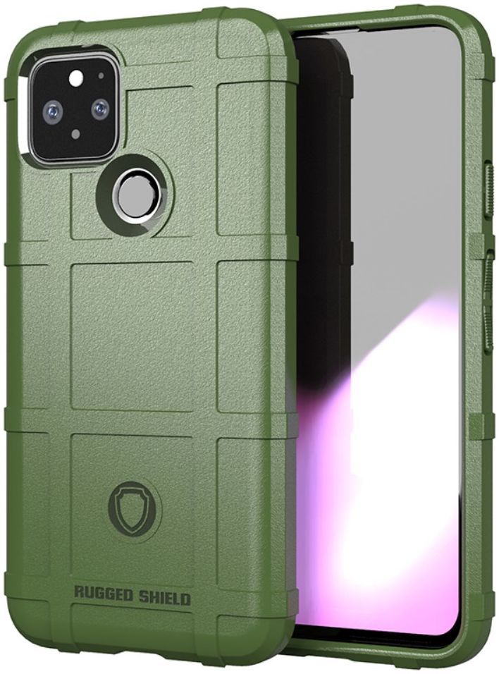 Google Pixel 5 Hoesje Shock Proof Rugged Shield Groen afbeelding 1