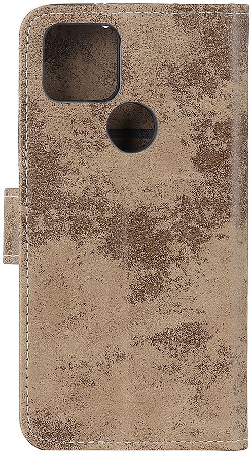 Google Pixel 5 Hoesje Portemonnee Kunstleer Lichtbruin afbeelding 6