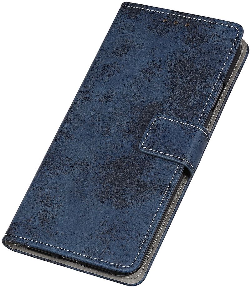 Google Pixel 5 Hoesje Portemonnee Kunstleer Blauw afbeelding 10