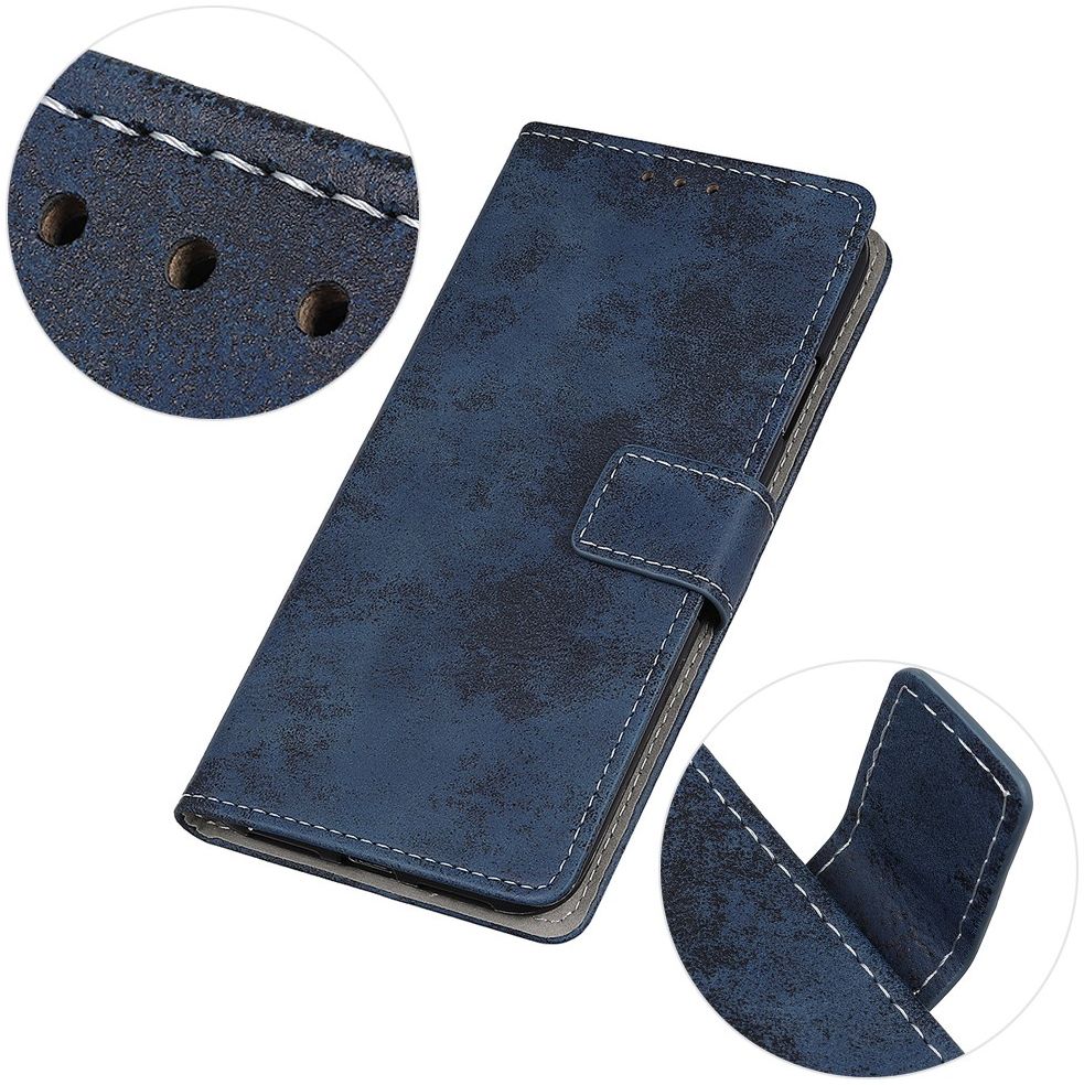 Google Pixel 5 Hoesje Portemonnee Kunstleer Blauw afbeelding 11