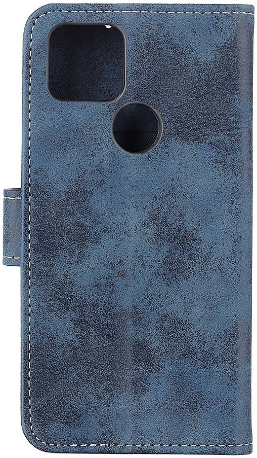 Google Pixel 5 Hoesje Portemonnee Kunstleer Blauw afbeelding 6