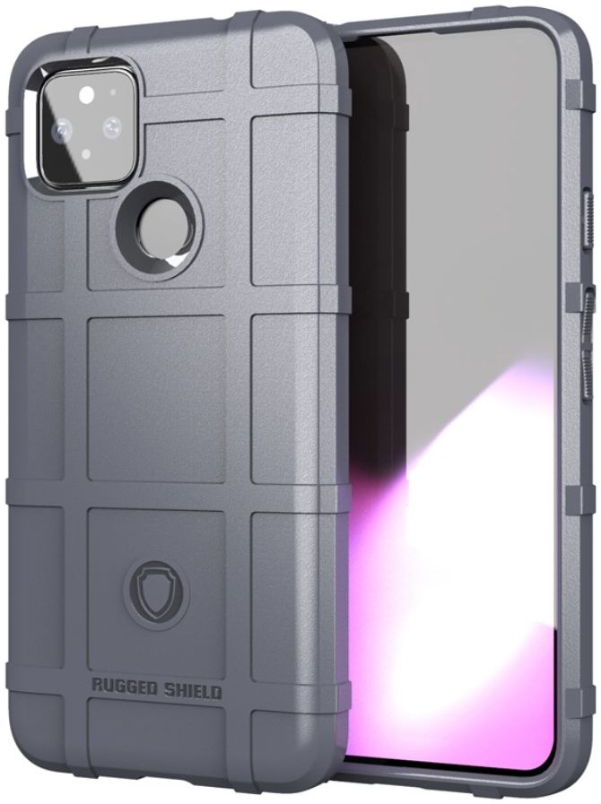 Google Pixel 4A 5G Hoesje Shock Proof Rugged Shield Grijs afbeelding 1