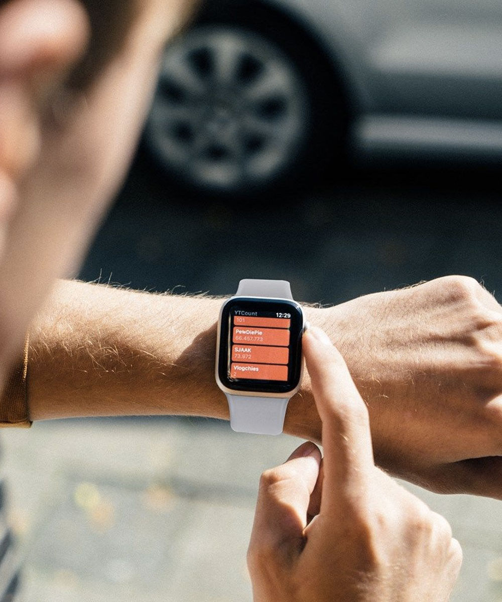 Geschikt voor Apple Watch 41MM / 40MM / 38MM Bandje Solo Loop Wit (S) afbeelding 4