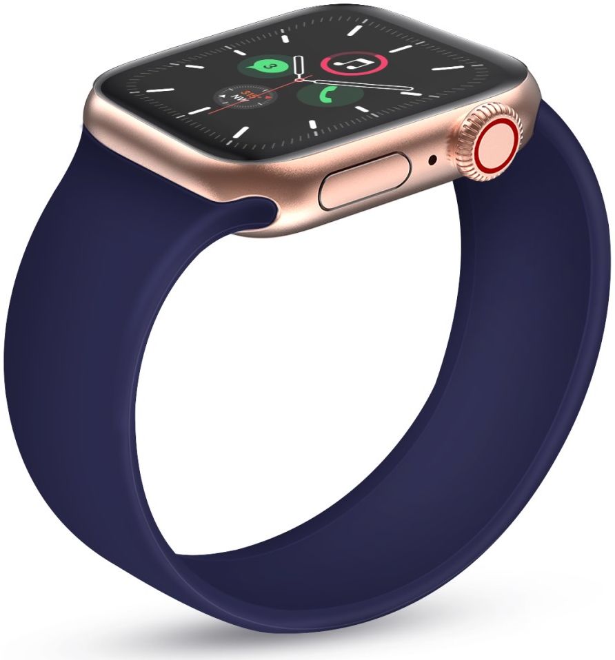Geschikt voor Apple Watch 41MM / 40MM / 38MM Bandje Solo Loop Blauw (Maat: S) afbeelding 3