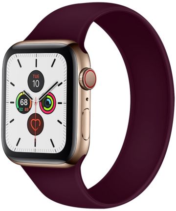 Apple Watch Bandje - 1-9/SE/Ultra 41MM/40MM/38MM - Solo Loop - Paars (Maat: M) Bandjes
