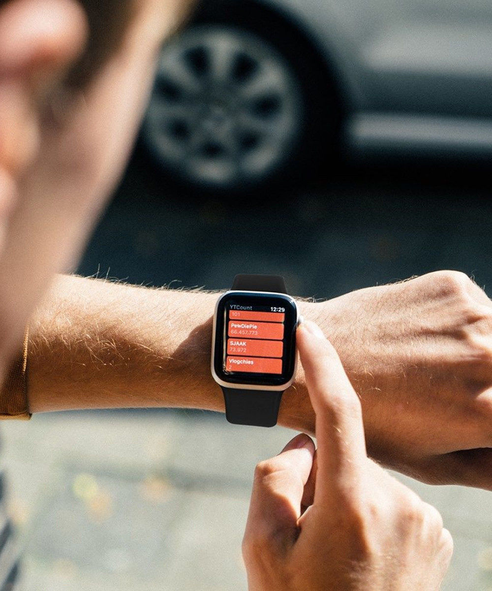 Apple Watch 1-9-SE/Ultra49/45/44/42MM Bandje Siliconen Zwart (Maat: S) afbeelding 5