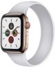 Apple Watch 45MM / 44MM / 42MM Bandje Solo Loop Siliconen Wit (Maat: S)