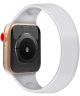 Apple Watch 45MM / 44MM / 42MM Bandje Solo Loop Siliconen Wit (Maat: S)