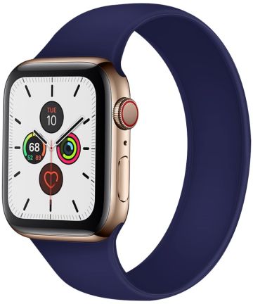 Apple Watch 1-9/SE/Ultra 49/45/44/42MM Bandje Siliconen Blauw (Maat:S) Bandjes