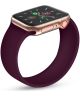 Apple Watch 45MM / 44MM / 42MM Bandje Solo Loop Siliconen Paars (Maat: S)