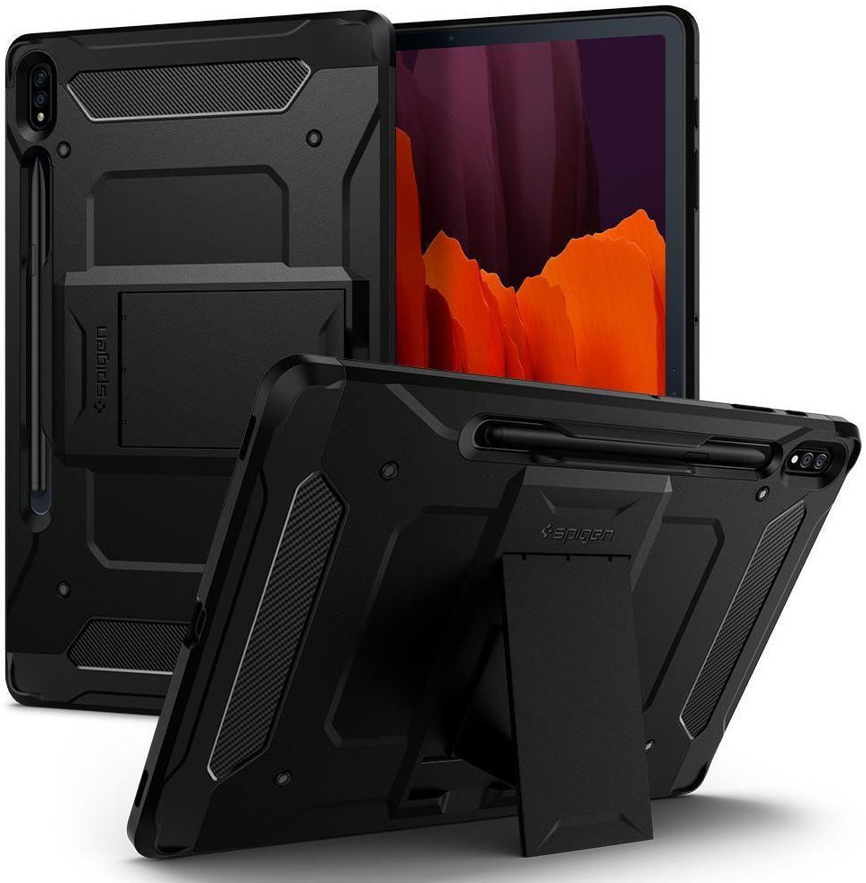 Spigen Tough Armor Pro Samsung Galaxy Tab S7 Plus Hoes Zwart afbeelding 4
