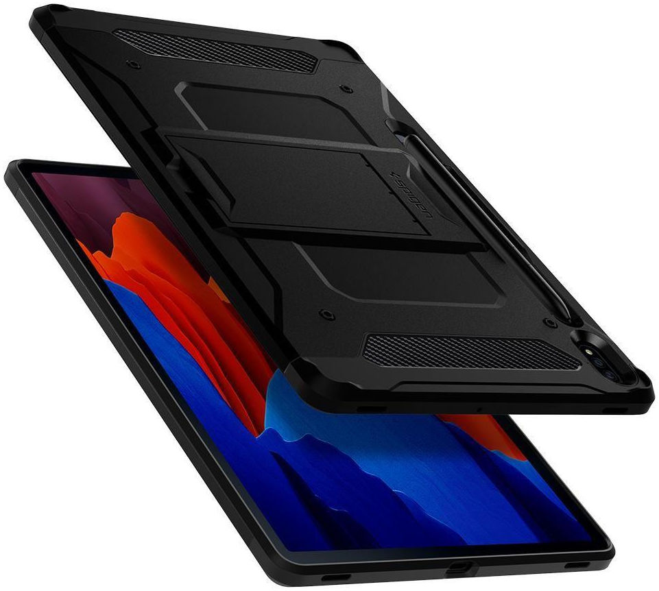 Spigen Tough Armor Pro Samsung Galaxy Tab S7 Plus Hoes Zwart afbeelding 5