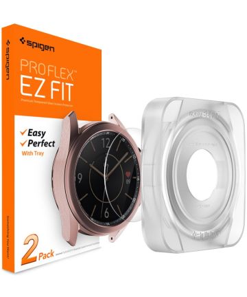 Spigen EZ Fit GLAS.tR SLIM Samsung Galaxy Watch 3 41MM Screenprotector Screen Protectors